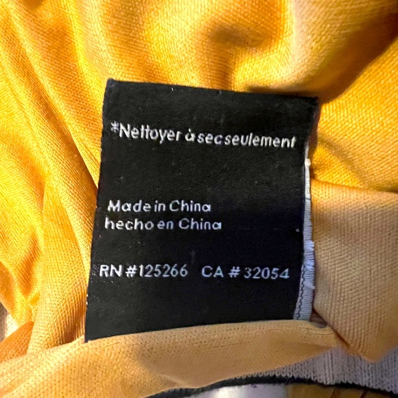 Anthropologie Dear Creatures Pull On Yellow Pleated Chevron Full Length Skirt - Picture 10 of 10